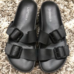 H&M Black Platform Sandals from Japan